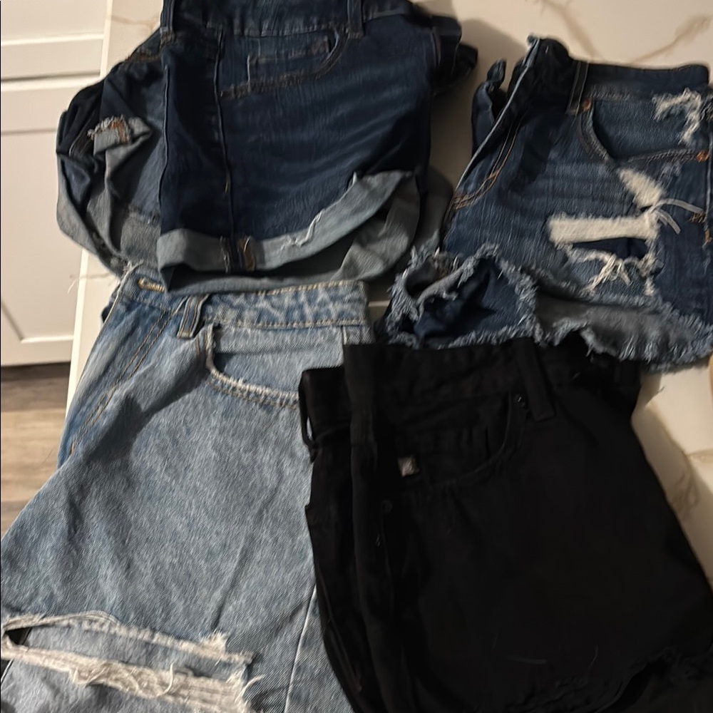 Denim shorts bundle A&E, Aero, missguided, just USA